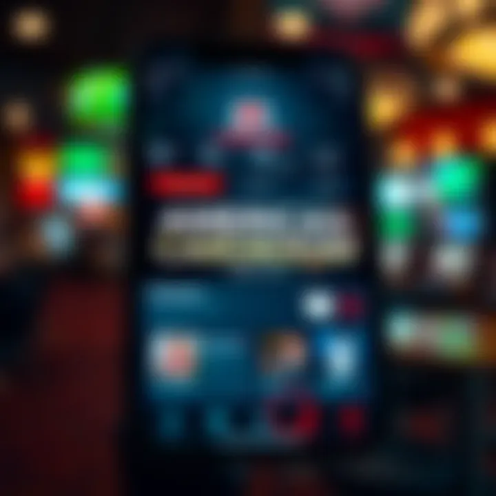 Americas Cardroom app interface showcasing unique features