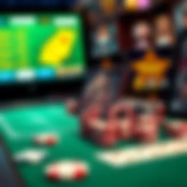 Illustration of various poker game types available online