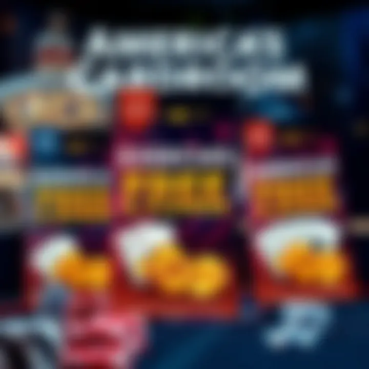 Promotional banners showcasing bonus offers