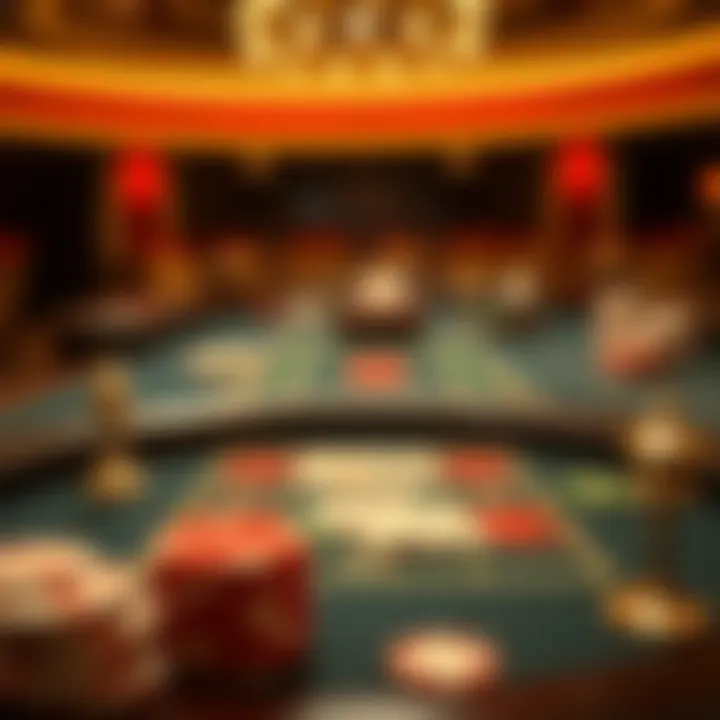 An artistic representation of baccarat gameplay strategy