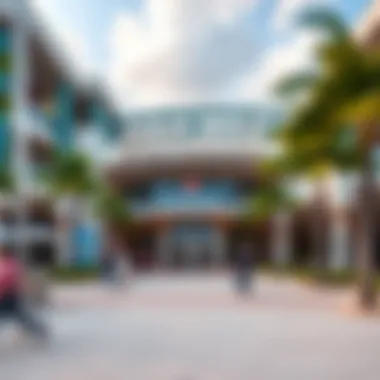 Exterior view of Baha Mar Sportsbook showcasing its modern architecture