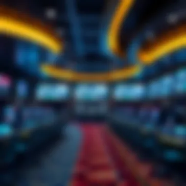 Interior layout of Baha Mar Sportsbook highlighting betting stations