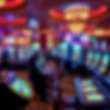 Interior gaming area showcasing diverse table games and slot machines