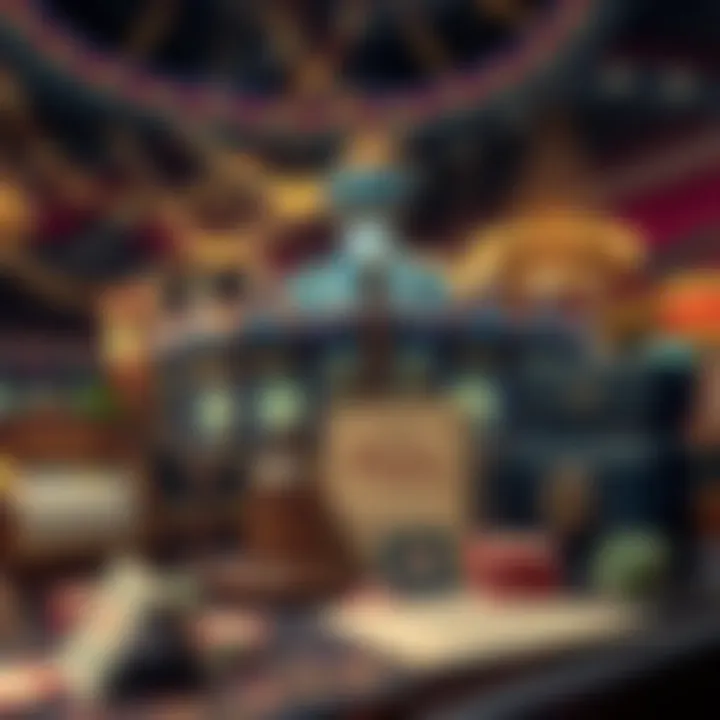 Historical memorabilia reflecting the casino's rich heritage