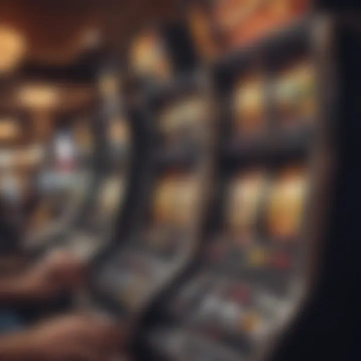 Player engaging with advanced slot machine features