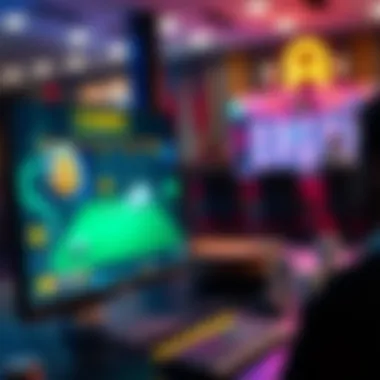 Computer screen displaying an online casino interface