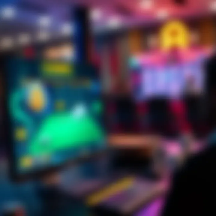 Computer screen displaying an online casino interface