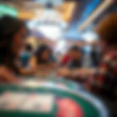 Community members engaging with casino activities