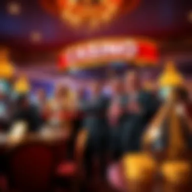 Local officials celebrating the casino opening