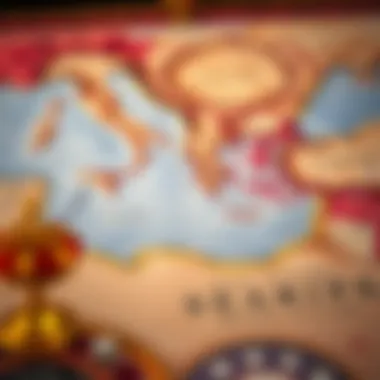 A detailed map of Caesar's Empire at its peak