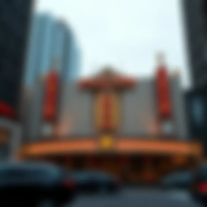 Exterior view of a prominent casino in New York City