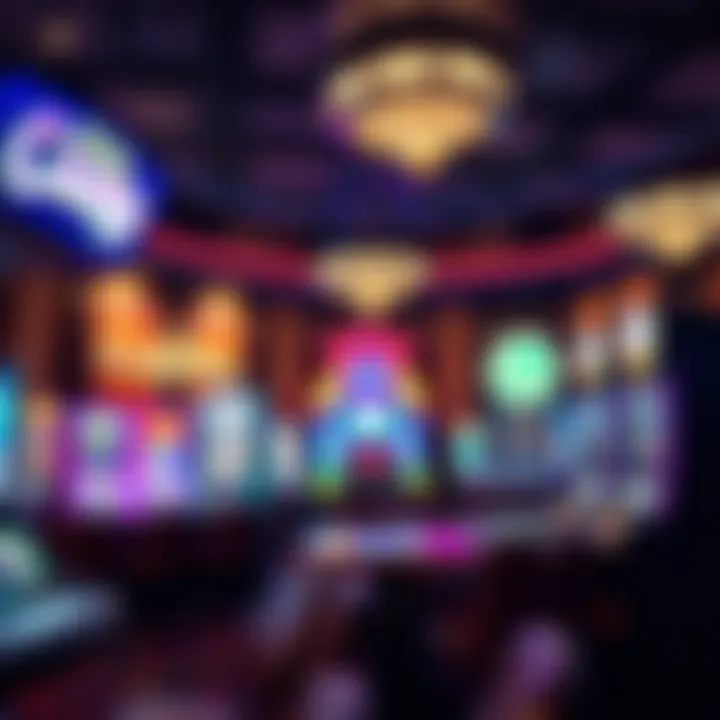 Interior gaming area showcasing various casino games