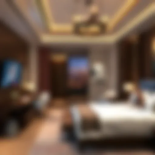 Luxurious hotel room at Circa with modern decor