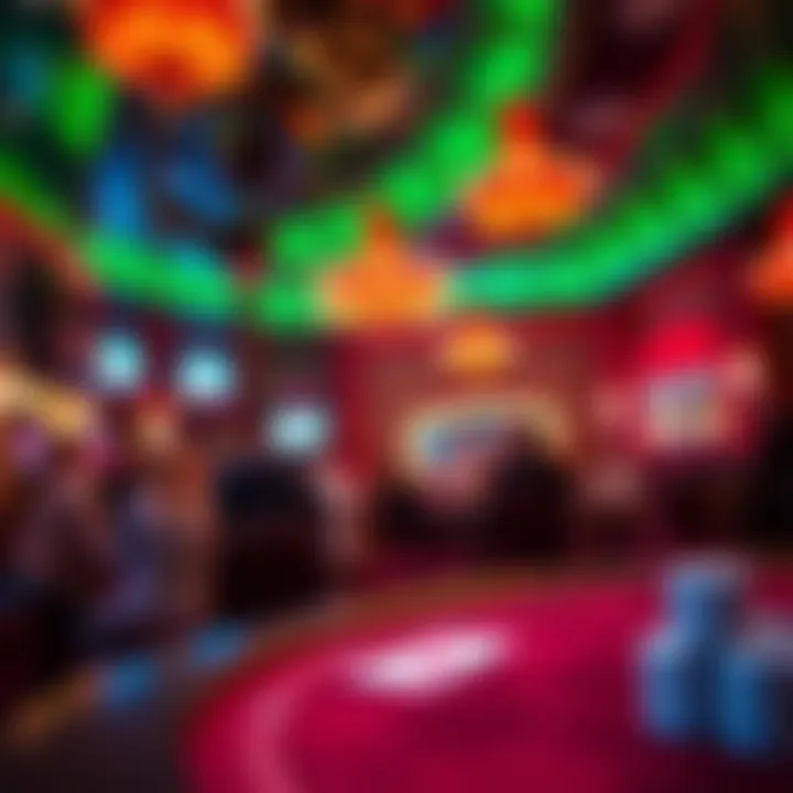 Vibrant atmosphere showcasing the excitement of the Corunna Poker Room