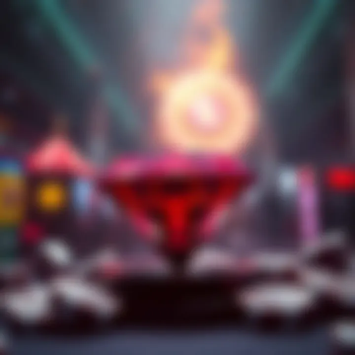 Symbolic representation of game themes in Diamond Inferno