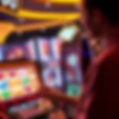 Player engaging with the Diamond Inferno slot interface