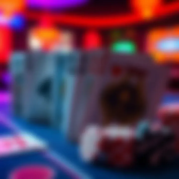 A vibrant visual showcasing various card game genres