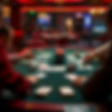 A strategic layout of a card game in progress