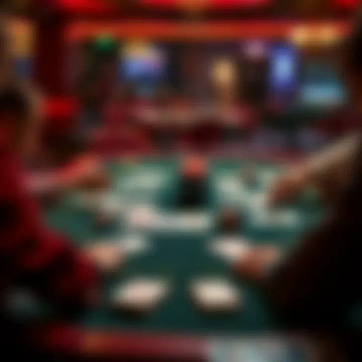 A strategic layout of a card game in progress