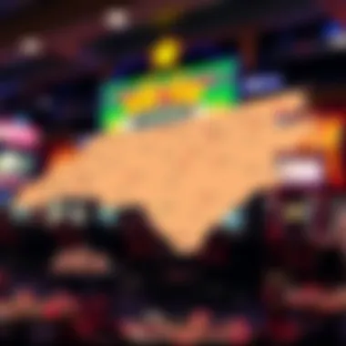 Map comparing sports betting laws across states