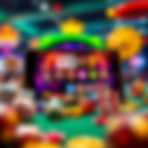 An overview of popular Android gambling apps featuring various game categories.