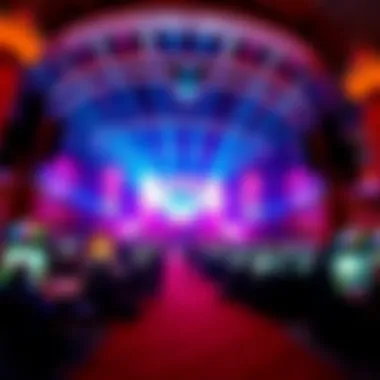 Spectacular entertainment show at a casino venue