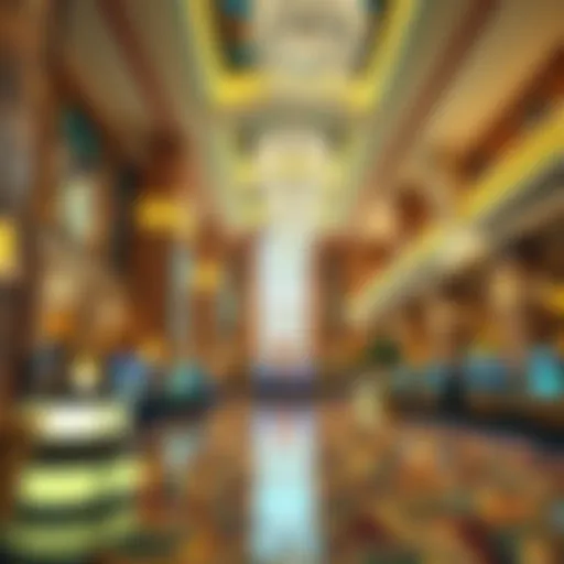Luxurious casino lobby featuring grand architecture