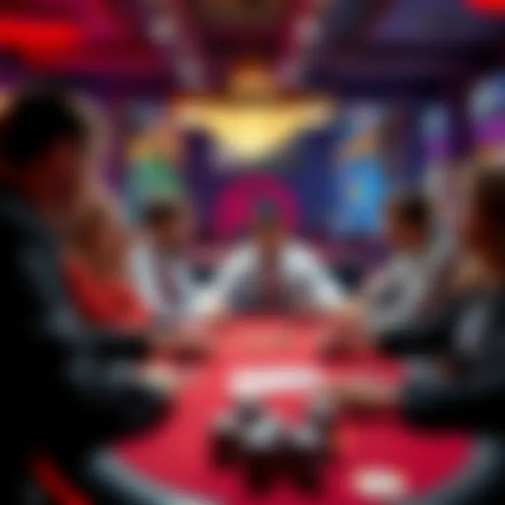 A group of friends discussing their online poker experiences