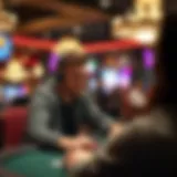 A player engaged in an online poker game