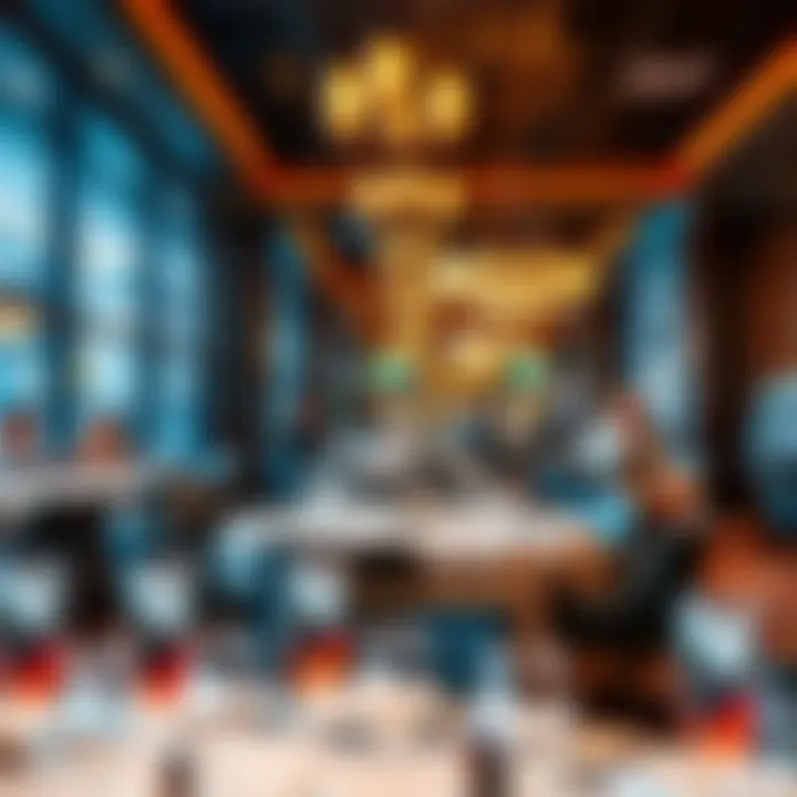 Elegant dining area within the casino featuring gourmet cuisine