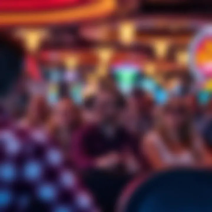 Visitors enjoying entertainment and amenities at a casino