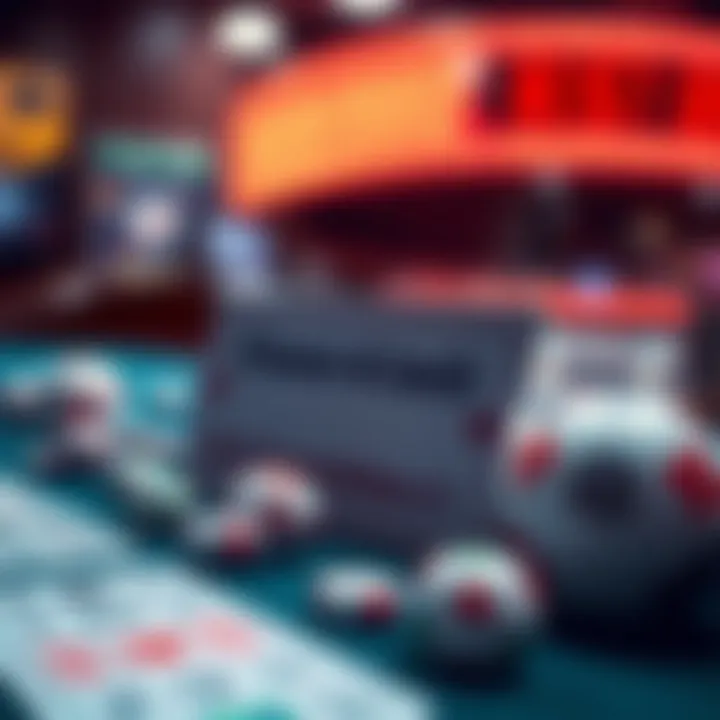 Illustration depicting the concept of chance and luck in gambling