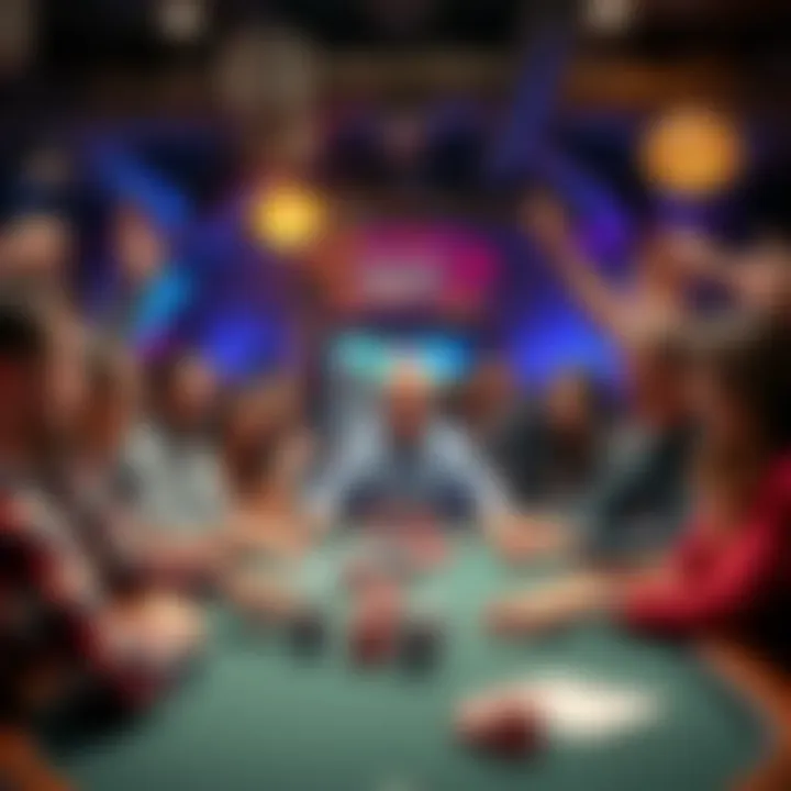 A group celebrating the success of a charity poker tournament