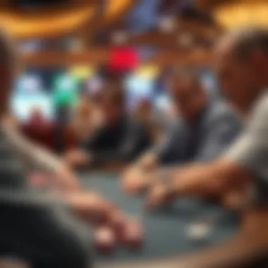 Participants engaged in a competitive poker game for a good cause