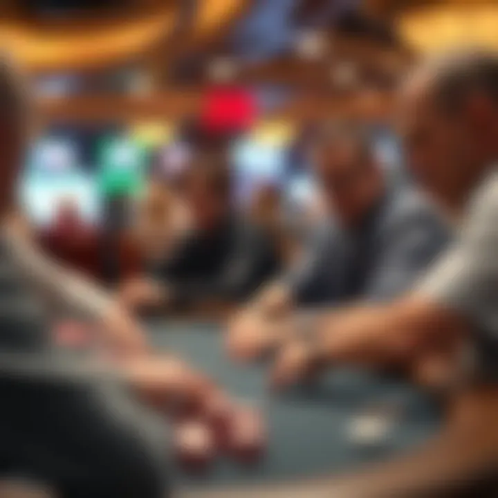 Participants engaged in a competitive poker game for a good cause