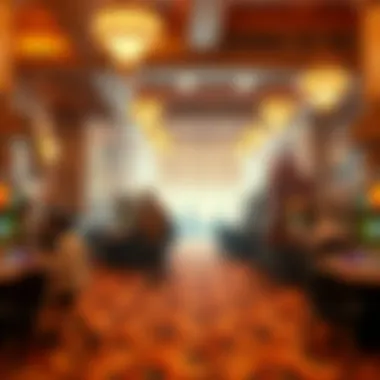 Cultural artifacts and decor representing Cherokee heritage in the casino