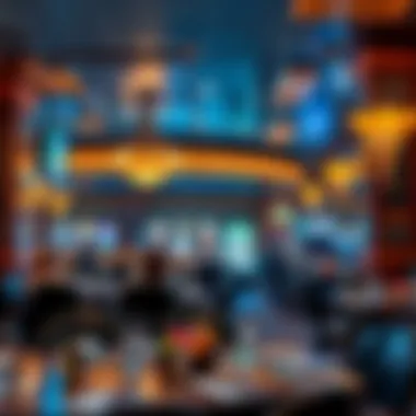 Dining area within Cherokee Casino with a variety of culinary options