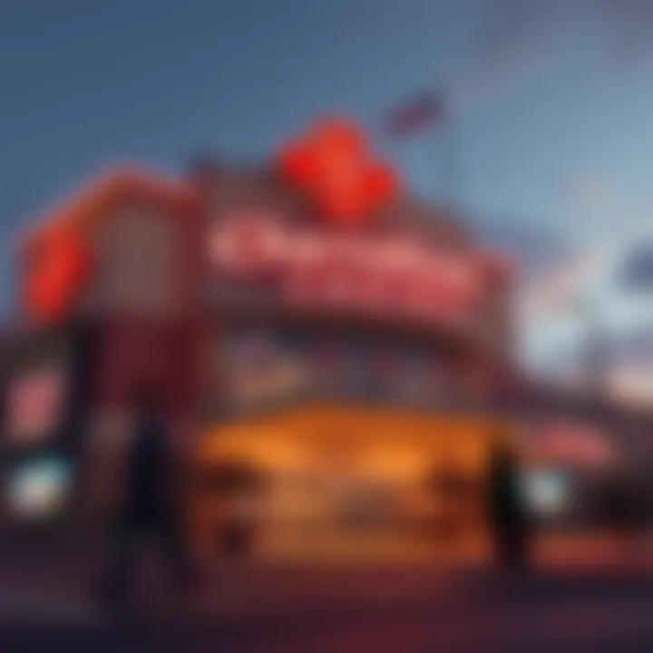 Exterior view of Cherokee Casino showcasing its architecture and signage