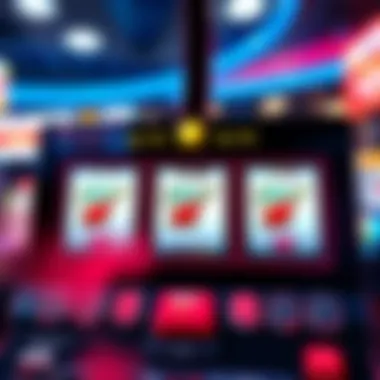 Modern digital 3-reel slot game interface