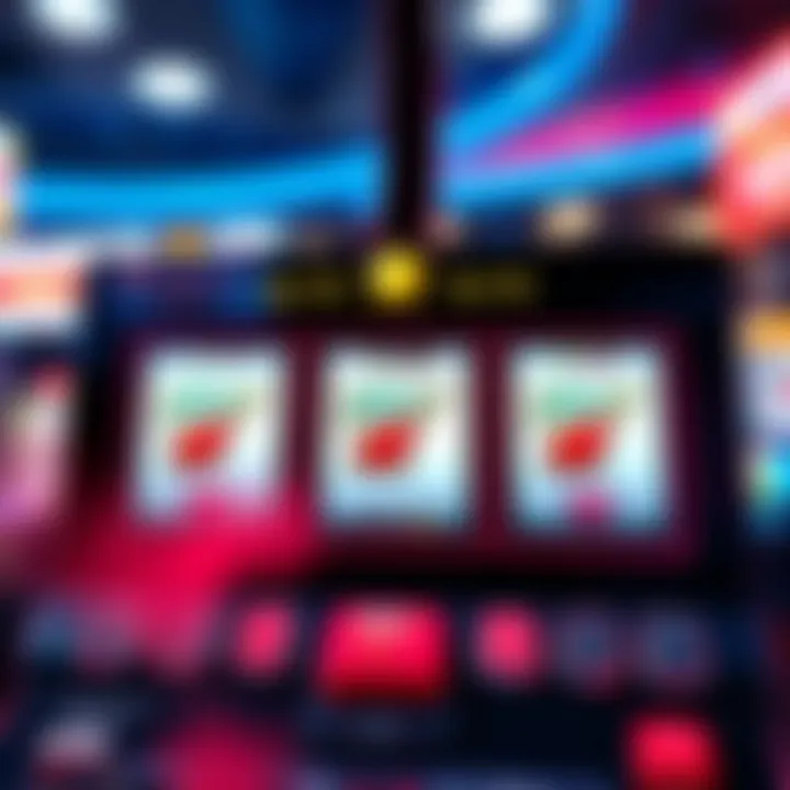 Modern digital 3-reel slot game interface