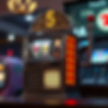 Vintage mechanical slot machine