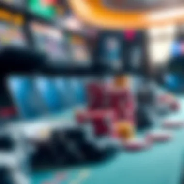 An abstract depiction of regulatory frameworks impacting online gambling