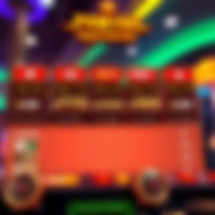 Payout chart showcasing potential winnings