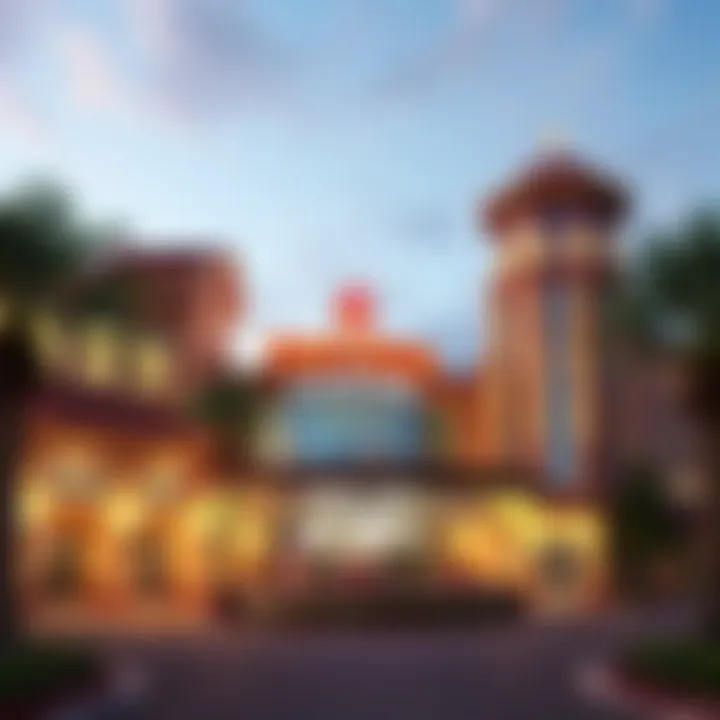 Exterior view of Firecreek Casino showcasing its architectural design