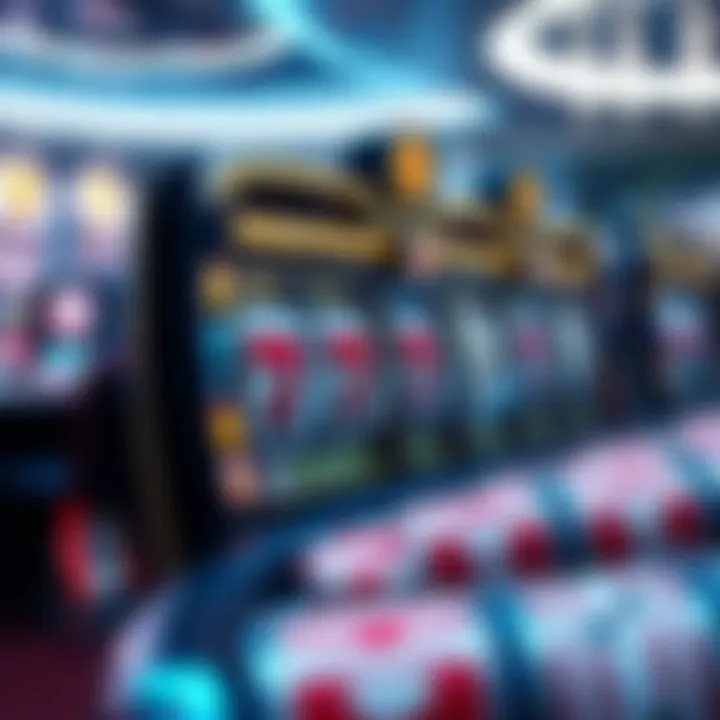 A futuristic concept image representing upcoming trends in online gaming and deluxe slots