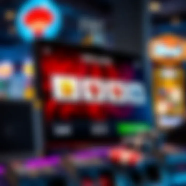 A user-friendly screen displaying options for playing free slots