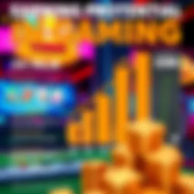 A detailed infographic illustrating the earning potential of various gaming genres