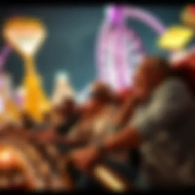 High rollers enjoying the excitement of a roller coaster ride