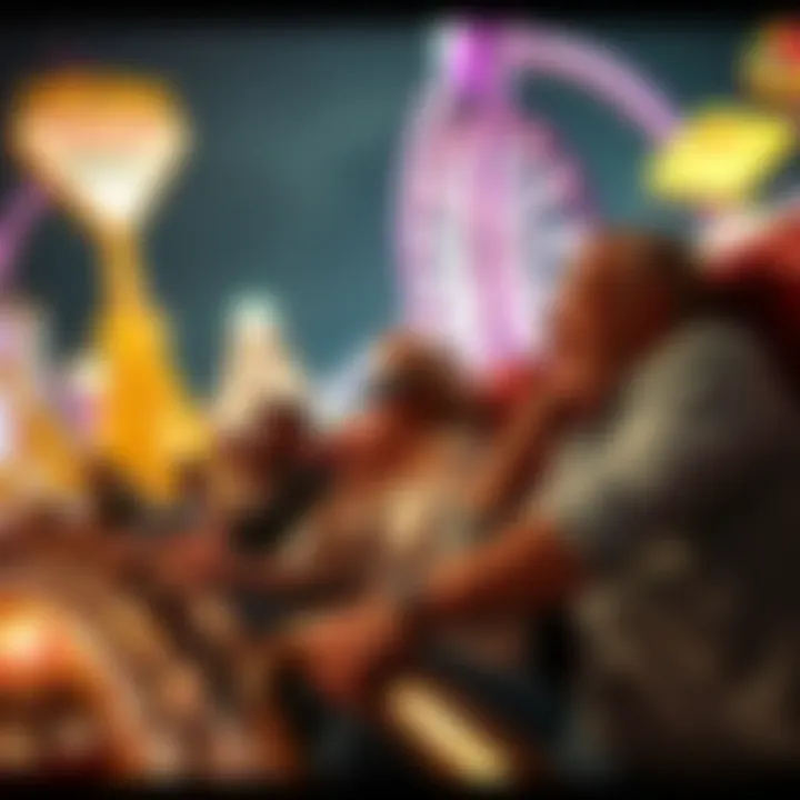 High rollers enjoying the excitement of a roller coaster ride