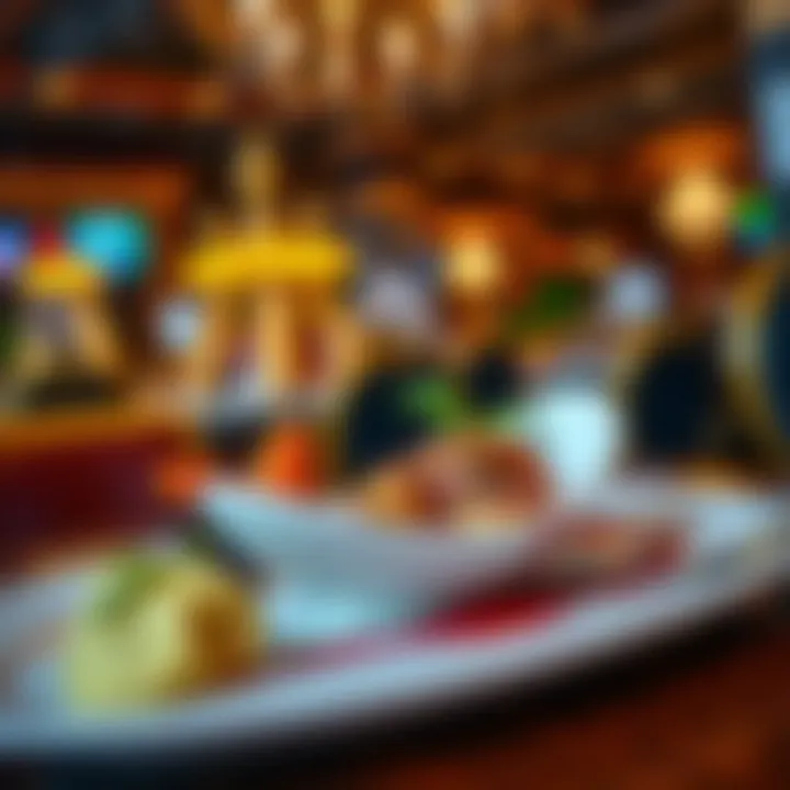 A beautifully presented dish from one of the upscale restaurants at Isle Casino.